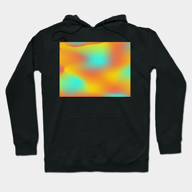 yellow, red and blue background abstract Hoodie by blue orange abstract